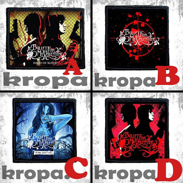 Naszywka BULLET FOR MY VALENTINE 10 x 10 cm