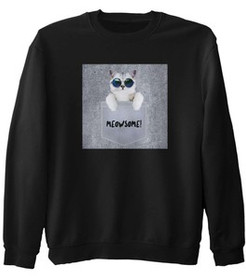Bluza z naszywką Meowsomepocket