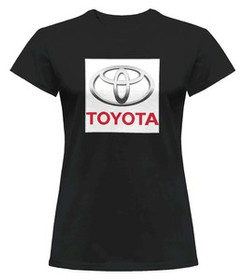 Bluzka damska z naszywką Toyota logo white