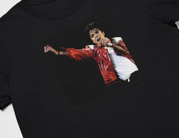 Koszulka z naszywką Michael Jackson 01