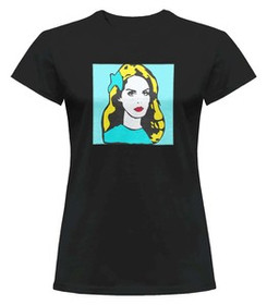 Bluzka damska z naszywką LANA DEL REY pop art