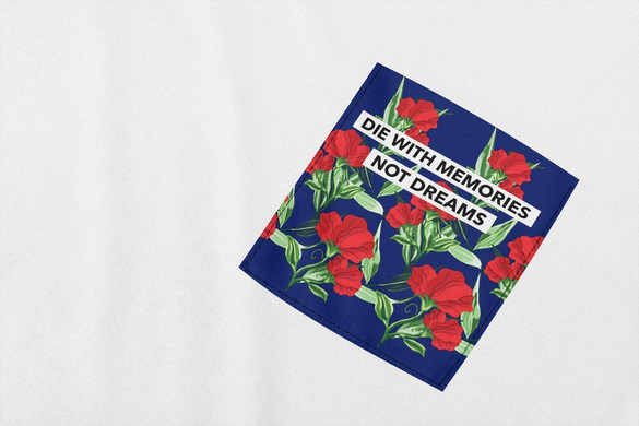 Koszulka z kieszonką DIE WITH MEMORIES