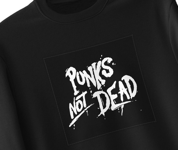 Bluza z naszywką Punk's Not Dead