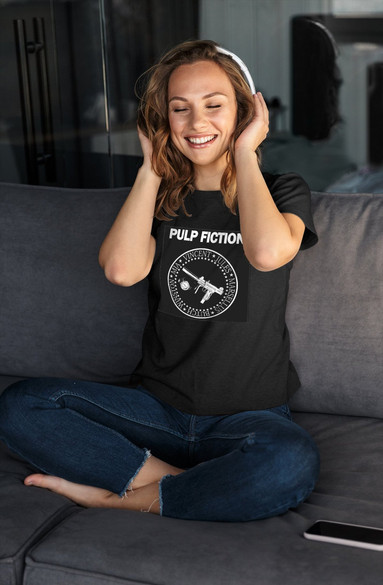 Bluzka damska z naszywką Pulp Fiction Gun