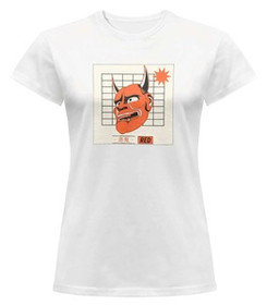 Bluzka damska z naszywką Red devil