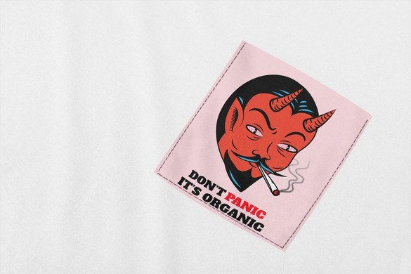 Koszulka z kieszonką DONT PANIC IT'S ORGANIC
