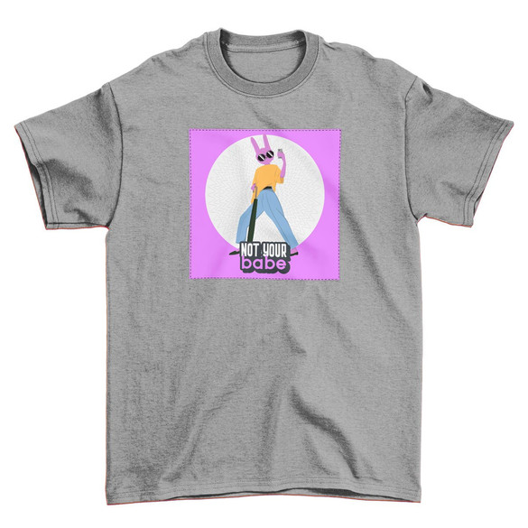 Koszulka z naszywką Not your baby