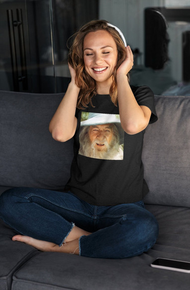 Bluzka damska z naszywką Gandalf smile