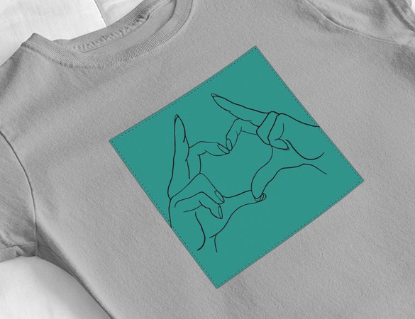 Bluzka damska z naszywką Serce