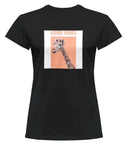 Bluzka damska z naszywką Good vibes