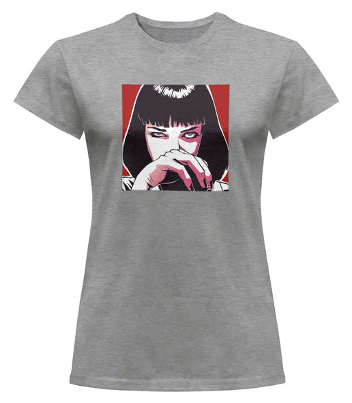 Bluzka damska z naszywką Uma Thurman Ilustracja