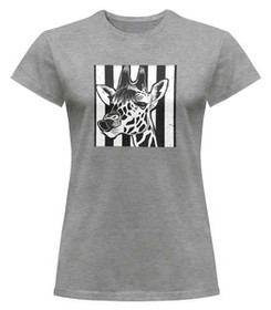 Bluzka damska z naszywką Giraffe/ żyrafa