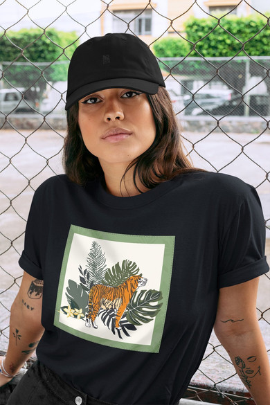 Koszulka z naszywką Tiger/Nature