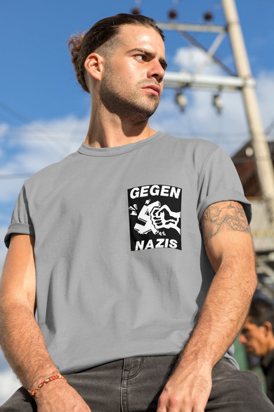 Koszulka z kieszonką Gegen Nazis