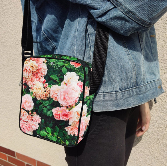 Torba Listonoszka Kwiaty 02 Dodaj Napis!