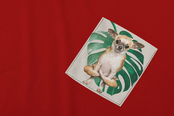 	Koszulka z kieszonką YOGA DOG