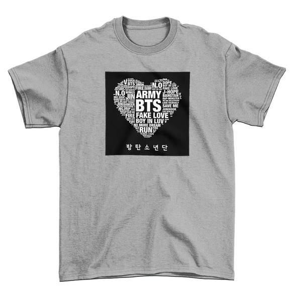 Koszulka z naszywką BTS Army