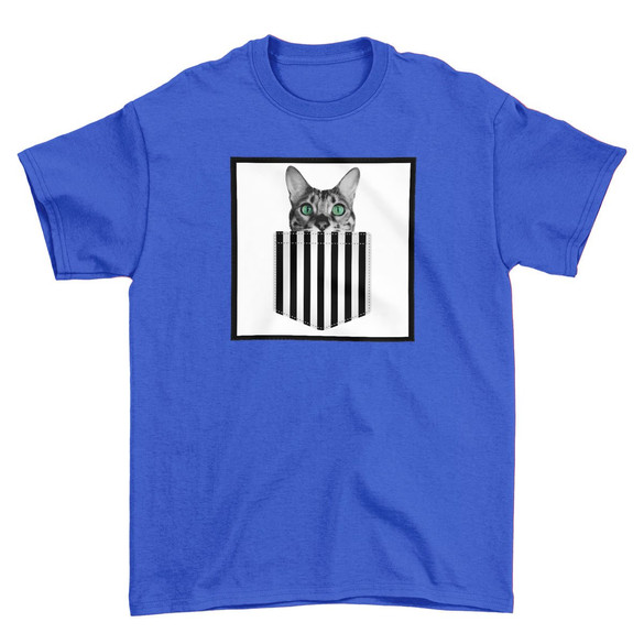 Koszulka z naszywką Cat pocket