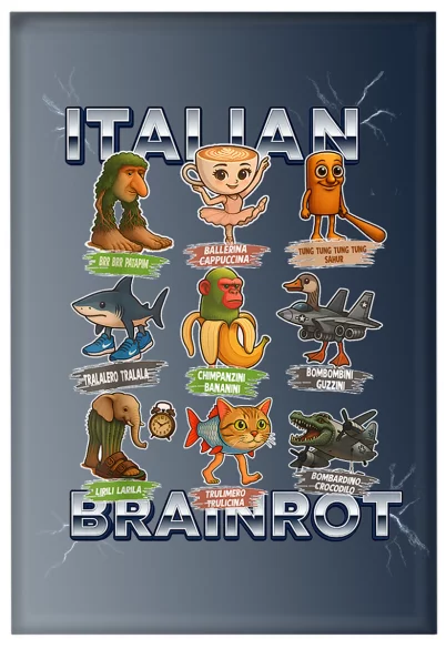 Magnes Italian Brainrot Paczka Stworków włoskich brainrotów