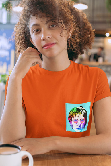 Koszulka z kieszonką JOHN LENNON