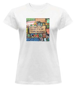 Bluzka damska z naszywką Anti Racism