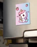 Magnes Jednorożec Kawaii w gwiazdce – dodaj imię