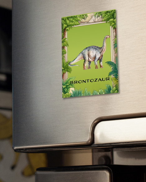 Magnes Dinozaury Brontozaur z imieniem na zamówienie