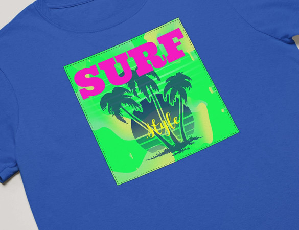 Koszulka z naszywką Surf