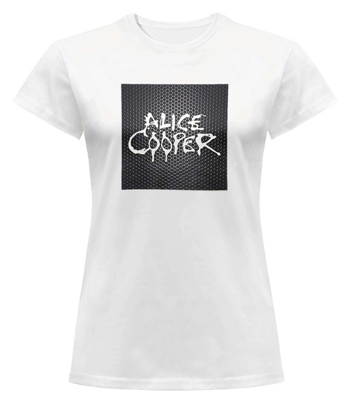 Bluzka damska z naszywką Alice Cooper logo