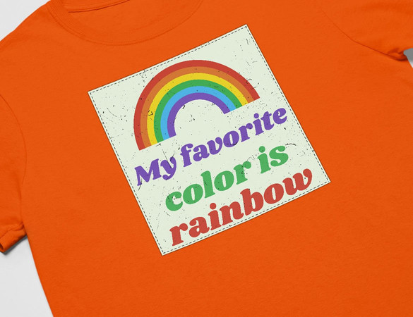 Koszulka z naszywką Favourite colour