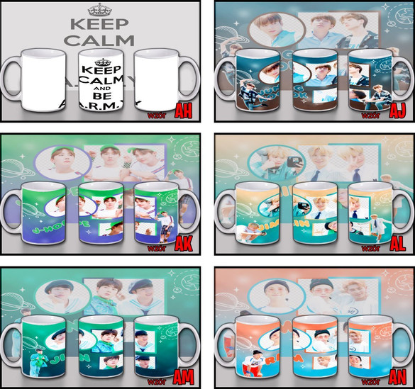 Kubek BTS k-pop WZORY z Polski imię gratis