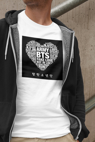 Koszulka z naszywką BTS Army