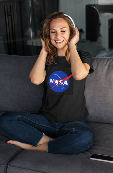 Bluzka damska z naszywką NASA logo