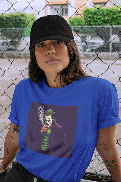 Koszulka z naszywką Joker Smoking