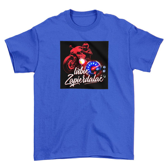 Koszulka z naszywką Lubię zapierd..lać 01