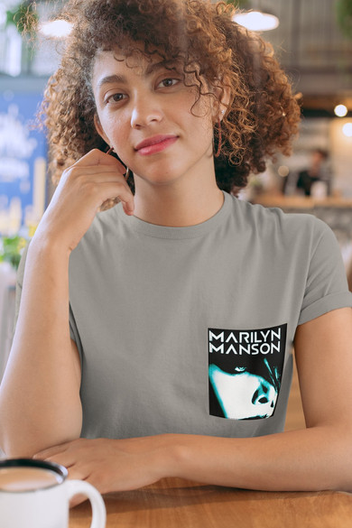 Koszulka z kieszonką Marilyn Manson