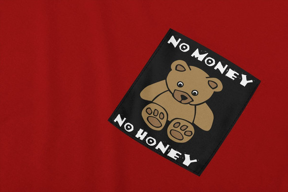 Koszulka z kieszonką No money no honey