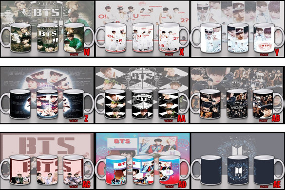 BTS Poduszka + Kubek + Imię Gratis ZESTAW PREZENT