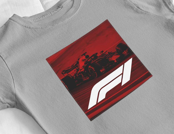 Bluzka damska z naszywką F1 poster