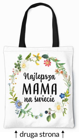 Torba na ramię NAJLEPSZA MAMA NA ŚWIECIA + IMIĘ 2
