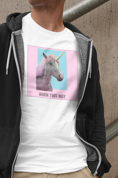 Koszulka z naszywką Born this way