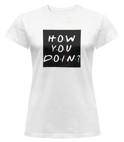 Bluzka damska z naszywką Friends how you doin?