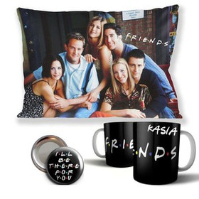 FRIENDS Zestaw poduszka kubek WZORY+GRATIS