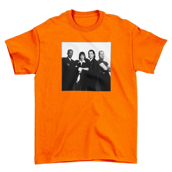 Koszulka z naszywką Pulp Fiction Squad 01