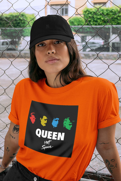 Koszulka z naszywką Queen Hot Space 02