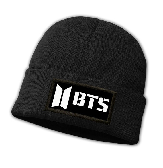 Czapka zimowa z naszywką BTS K-POP LOGO 05
