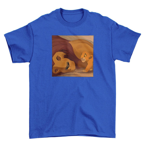 Koszulka z naszywką Mufasa dies