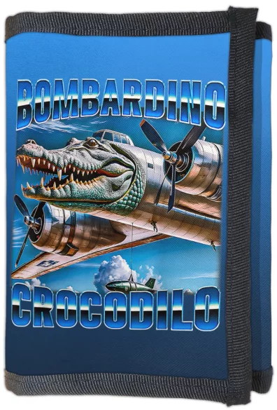 Portfel Italian Brainrot Bombardino Crocodilo