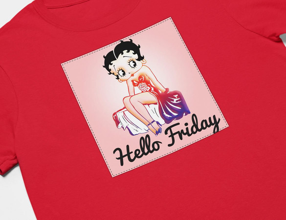 Koszulka z naszywką Hello Friday