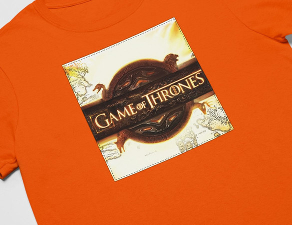 Koszulka z naszywką Game of Thrones logo